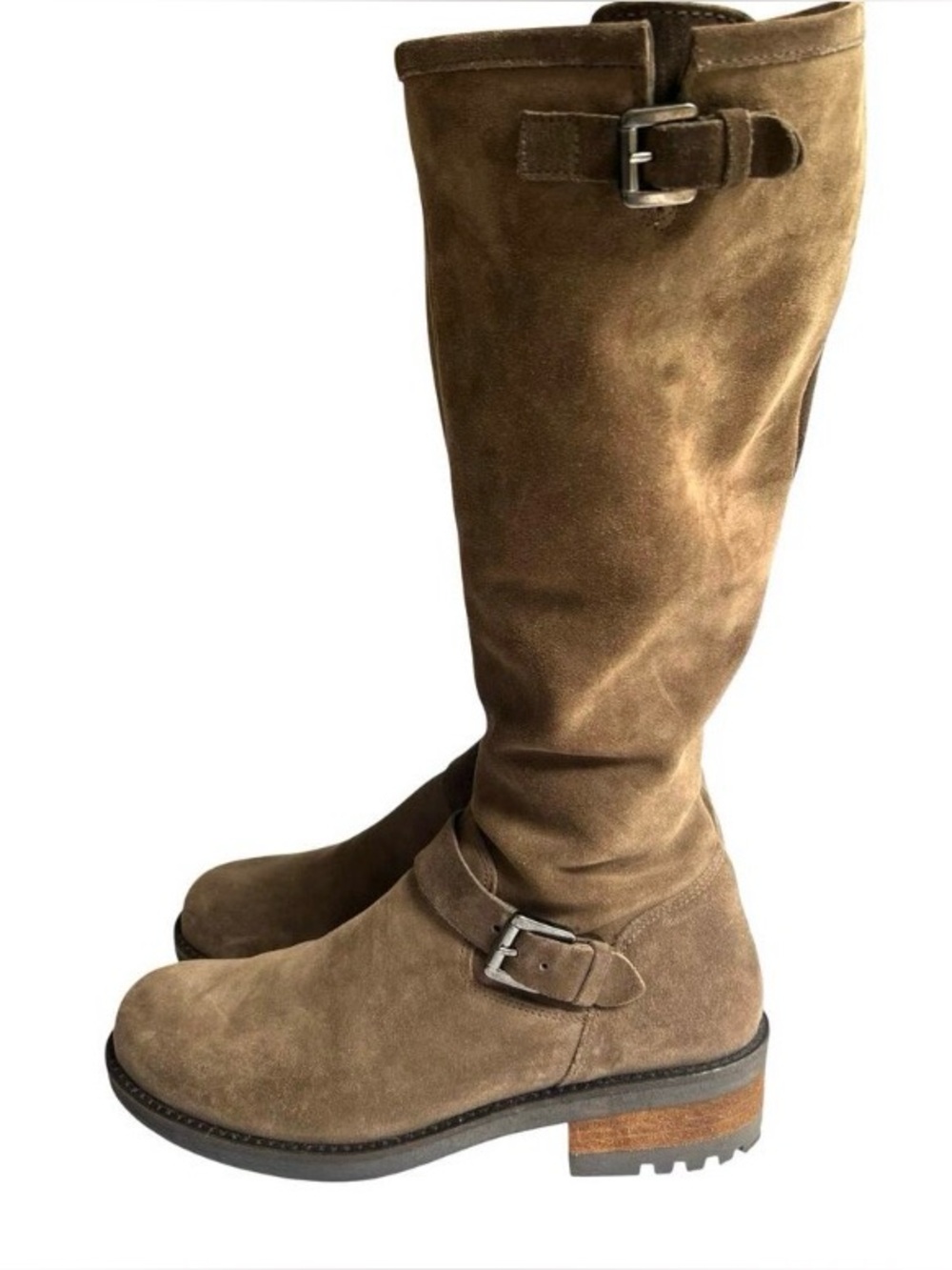 La Canadienne Carson Tall Suede Waterproof Boots Brown Women size 6